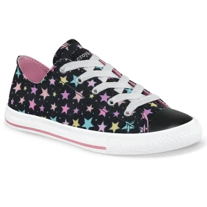 Tenis Casuales Lou Bajo Negro Croydon para Niño