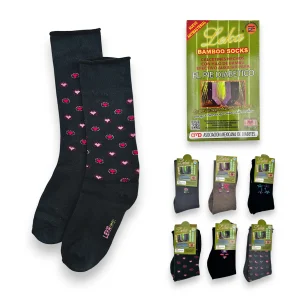 Calcetines sin elastico de bambú #12 leka dama paquete de 6